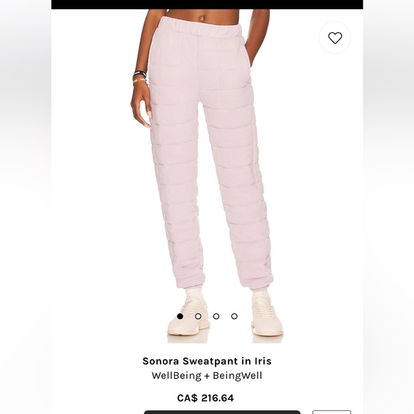 purple quilted sweatpants + matching top - Picture 1 of 4